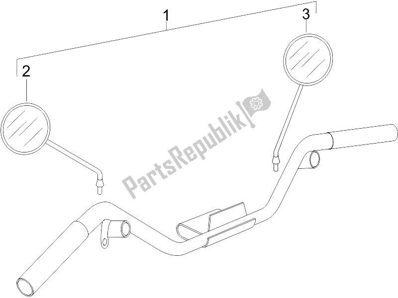 Toutes les pièces pour le Miroir (s) De Conduite du Vespa LXV 125 4T E3 2006