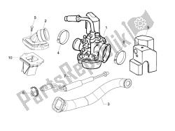 Carburettor, assembly - Union pipe