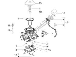 componenti del carburatore