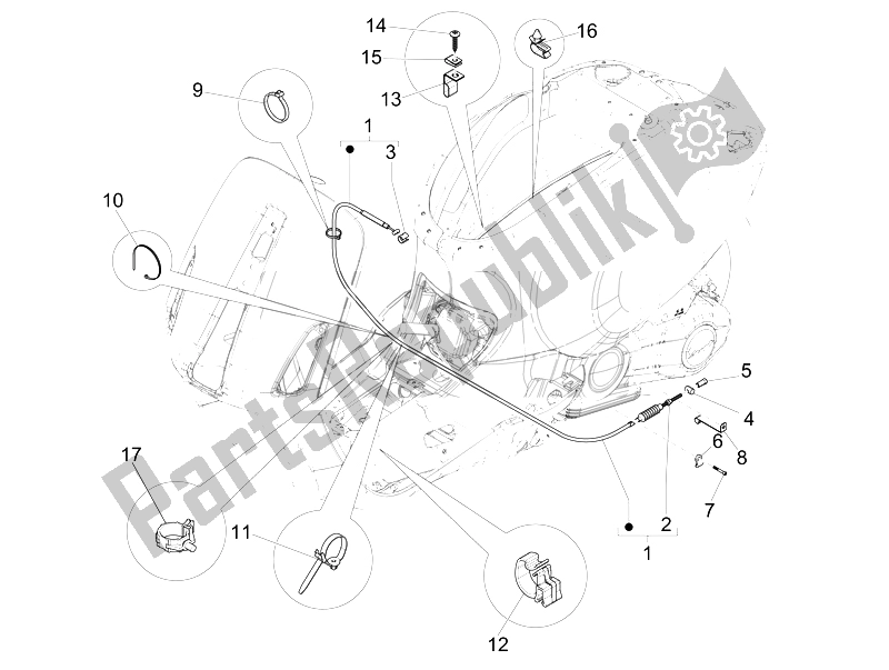 Toutes les pièces pour le Transmissions du Vespa 125 4T 3V IE Primavera Vietnam 2014