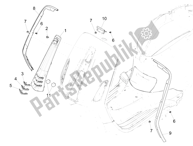 All parts for the ?? S? A ? P?? St? Of the Vespa Sprint 125 4T 3V IE 2014