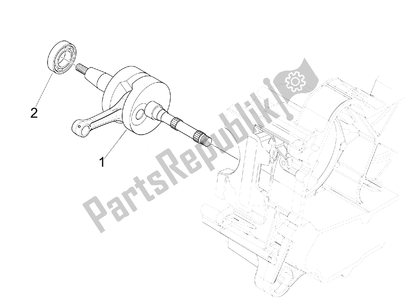 Wszystkie części do Wa? Korbowy Vespa Vespa Primavera 50 4T 4V EU 2014