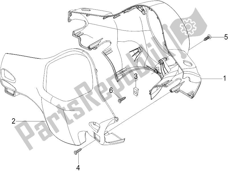 Toutes les pièces pour le Couvertures De Guidon du Vespa LX 150 4T E3 2006