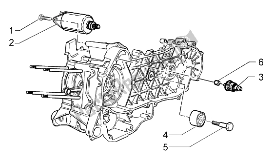 Tutte le parti per il Puleggia Di Avviamento Elettrico del Vespa Granturismo 125 L 2003