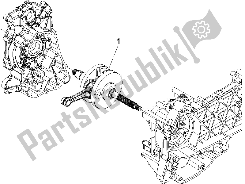 All parts for the Crankshaft of the Vespa LX 150 4T IE Touring 2010
