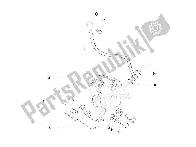Todas las partes para Tubos De Frenos - Pinzas de Vespa LXV 125 4T IE E3 2010