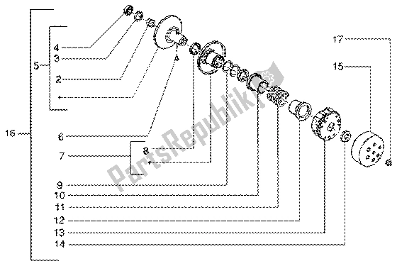 Wszystkie części do Nap? Dzane Ko? O Pasowe Vespa ET4 50 2002