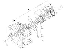 Cylinder-piston-wrist pin unit