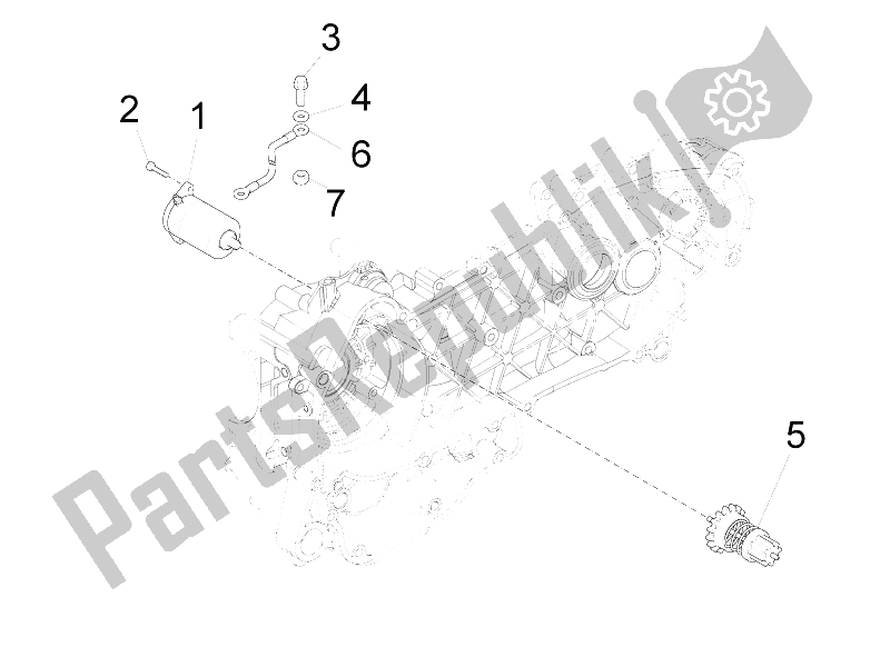 Wszystkie części do Stater - Rozrusznik Elektryczny Vespa S 150 4T IE E3 Vietnam Indonesia 2011