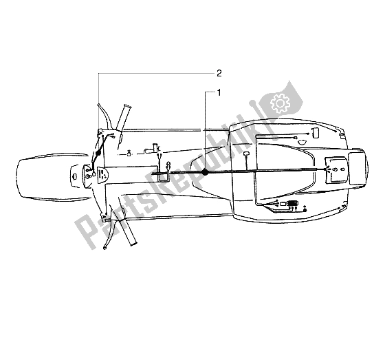 All parts for the Wire Harness of the Vespa PX 125 E 1992