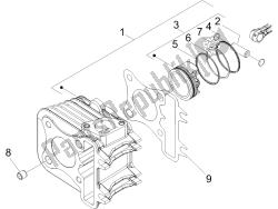 Cylinder-piston-wrist pin unit