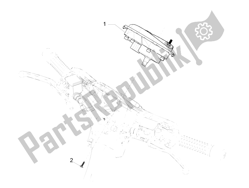 Toutes les pièces pour le Tableau De Bord Combiné du Vespa GTS 300 IE ABS China 2014