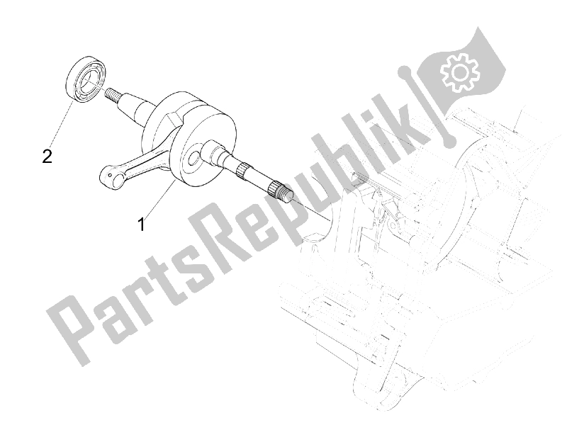 Toutes les pièces pour le Vilebrequin du Vespa S 50 4T 4V College 2008