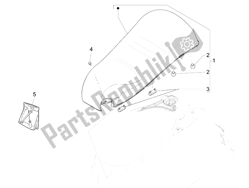 Todas las partes para Silla De Montar / Asientos de Vespa GTS Super 150 IE 4T 3V 2014
