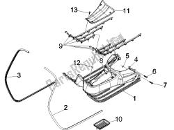 Central cover - Footrests