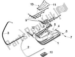 Central cover - Footrests