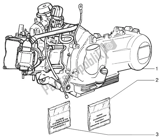 Tutte le parti per il Motore del Vespa Granturismo 200 L 2003