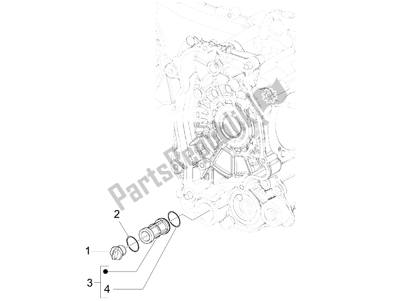 Wszystkie części do Os? Ona Iskrownika Ko? A Zamachowego - Filtr Oleju Vespa LX 50 4T 4V Touring 2010