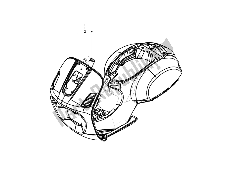 Wszystkie części do Rama / Nadwozie Vespa LX 50 4T 2V 25 KMH Touring NL 2011