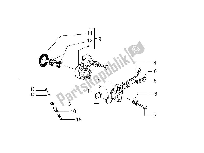 Toutes les pièces pour le Tuyaux De Freins - étriers du Vespa Vespa PX 150 EU Asia 2011