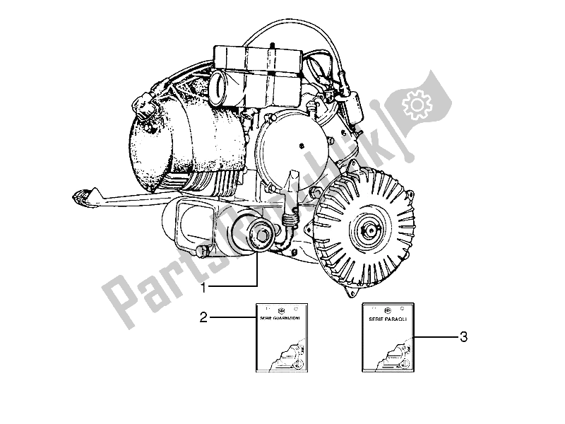Tutte le parti per il Motore, Assemblaggio del Vespa PX 125 2011