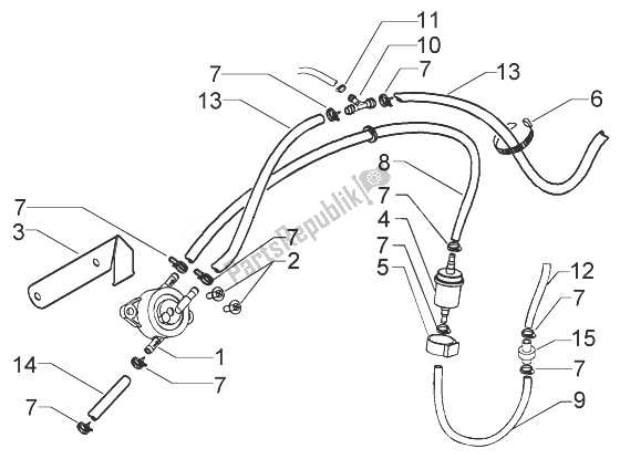 Todas las partes para Bomba De Combustible de Vespa Granturismo 200 L 2003