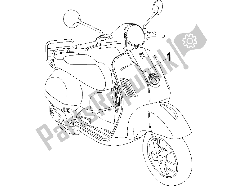 Toutes les pièces pour le Transmissions du Vespa GTS 250 UK 2005