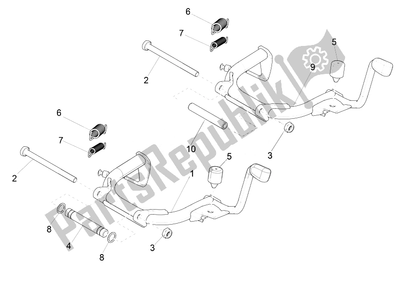 Todas las partes para Soporte / S de Vespa Vespa 125 4T 3V IE Primavera EU 2014