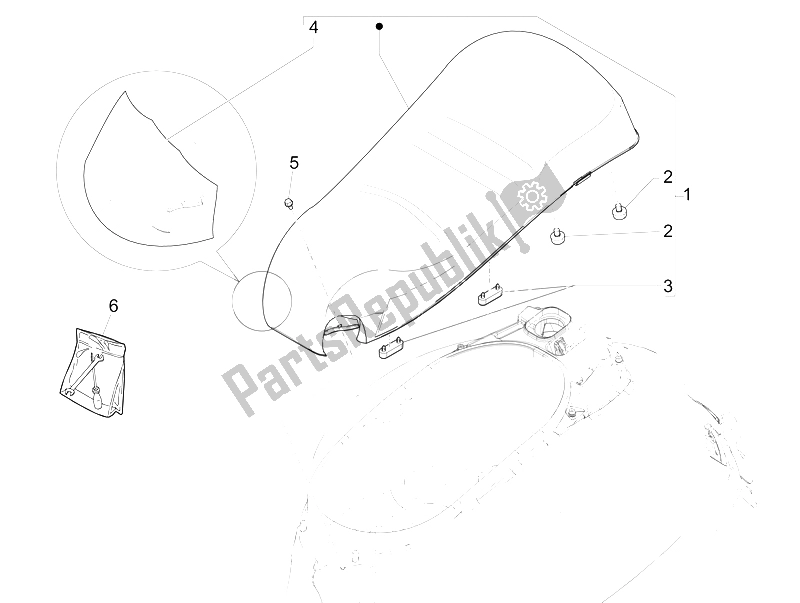 Toutes les pièces pour le Selle / Sièges du Vespa GTS 125 4T IE Super E3 2009