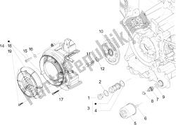 cubierta del volante magneto - filtro de aceite