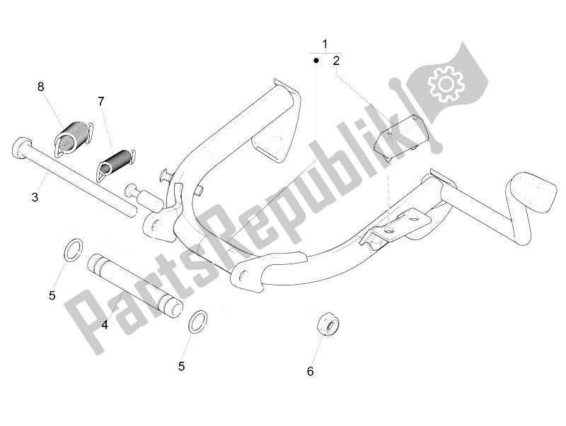 All parts for the Stand/s of the Vespa Vespa 946 150 4T 3V ABS Armani Asia 2015