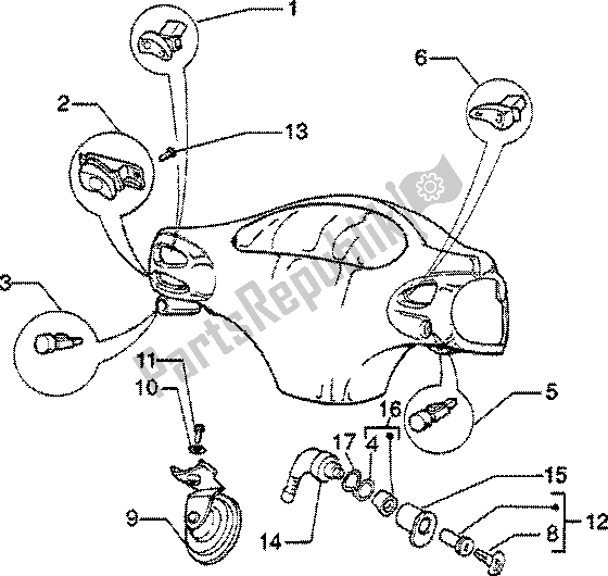 Tutte le parti per il Dispositivo Elettrico del Vespa ET2 50 1997