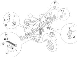 interruttori del telecomando - batteria - avvisatore acustico