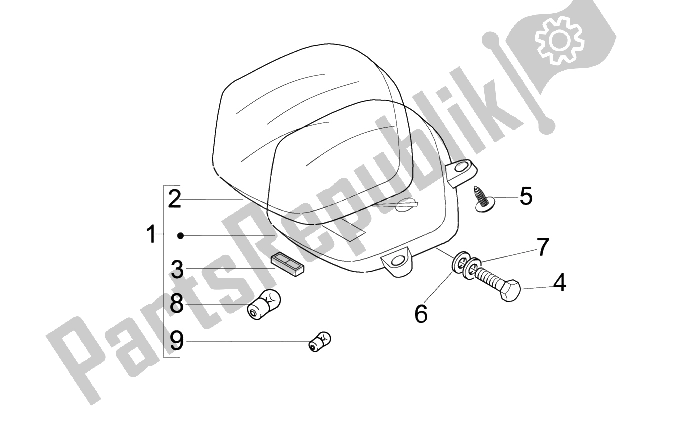 Toutes les pièces pour le Tableau De Bord Combiné du Vespa LX 150 4T IE E3 2009