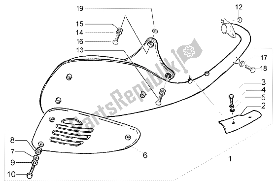 Todas las partes para Catalítico de Vespa ET4 150 Leader 2000