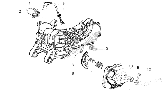 Alle onderdelen voor de Starthendel Voor Motorstarter van de Vespa LX 125 2005