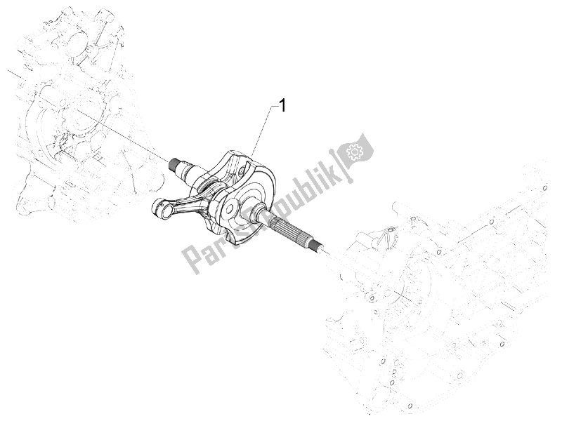 Todas las partes para Cigüeñal de Vespa GTS 125 4T IE Super E3 2009