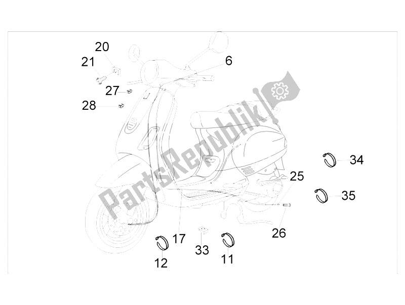 Toutes les pièces pour le Transmissions du Vespa LX 50 4T 4V NL 2011