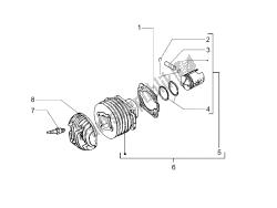 unité cylindre-piston-axe de poignet