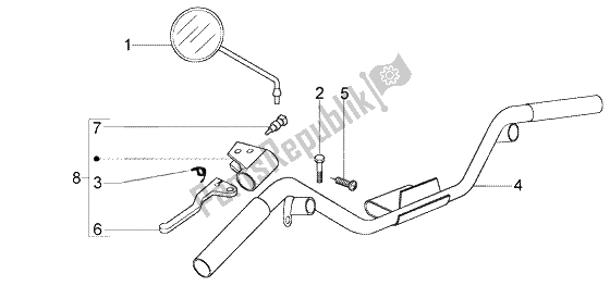 Toutes les pièces pour le Composants De Guidon du Vespa LX 125 2005