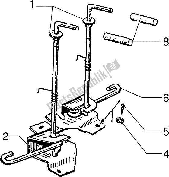 Toutes les pièces pour le Verrouillage Des Capots du Vespa PX 200 E 1985