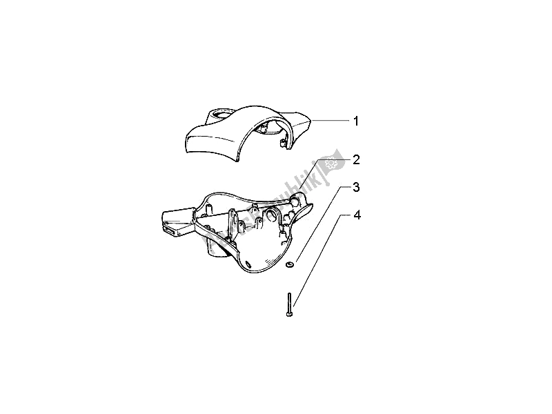 Toutes les pièces pour le Couvertures De Guidon du Vespa Vespa PX 125 EU Asia 2011