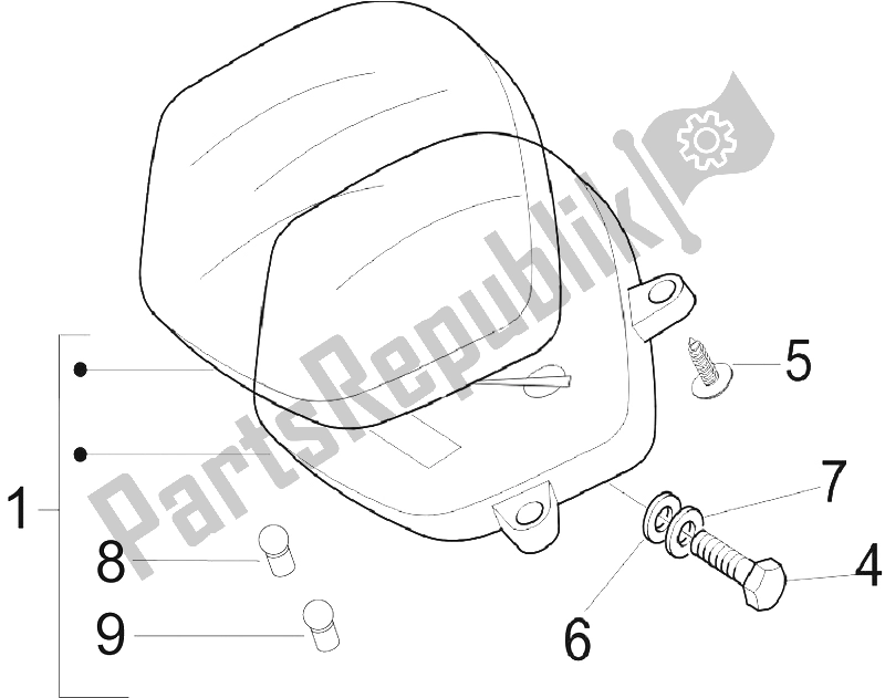 Toutes les pièces pour le Tableau De Bord Combiné du Vespa LX 150 4T E3 Vietnam 2009