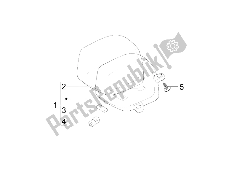 Toutes les pièces pour le Tableau De Bord Combiné du Vespa LX 50 4T 2V 25 KMH Touring NL 2011