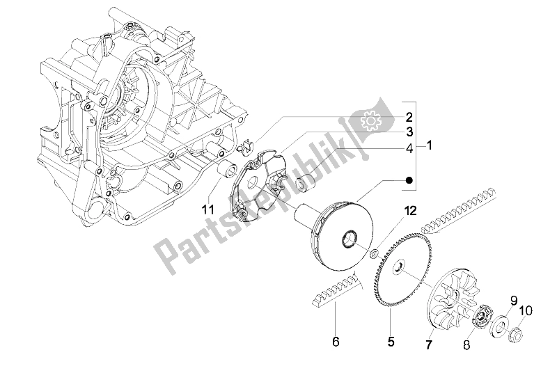 Wszystkie części do Ko? O Pasowe Nap? Dowe Vespa LX 50 4T 4V NL 2011