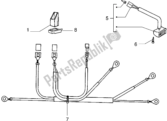 All parts for the Electrical Devices (3) of the Vespa PX 200 E 1985