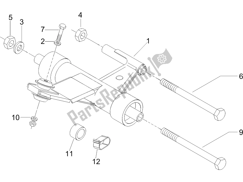 Todas las partes para Brazo Oscilante de Vespa S 125 4T 3V IE 2012