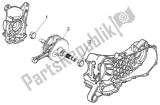 Toutes les pièces pour le Vilebrequin du Vespa LX 50 4T 2005