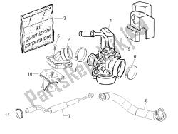 carburador, montaje - tubo de unión