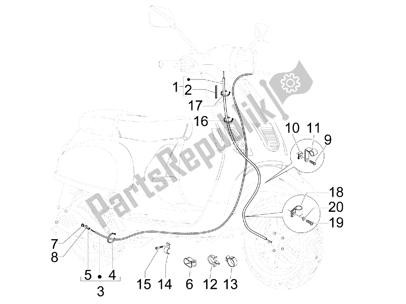 Toutes les pièces pour le Transmissions du Vespa S 150 4T USA 2007